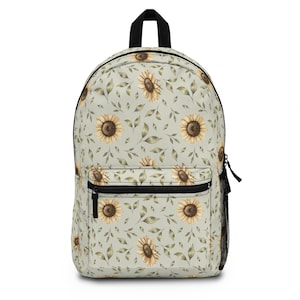 Sunflower Backpack , Garden backpack, Girl Backpack, Preschool backpack, Back to School, Toddler backpack, Kids school bag, Flowers Bookbag