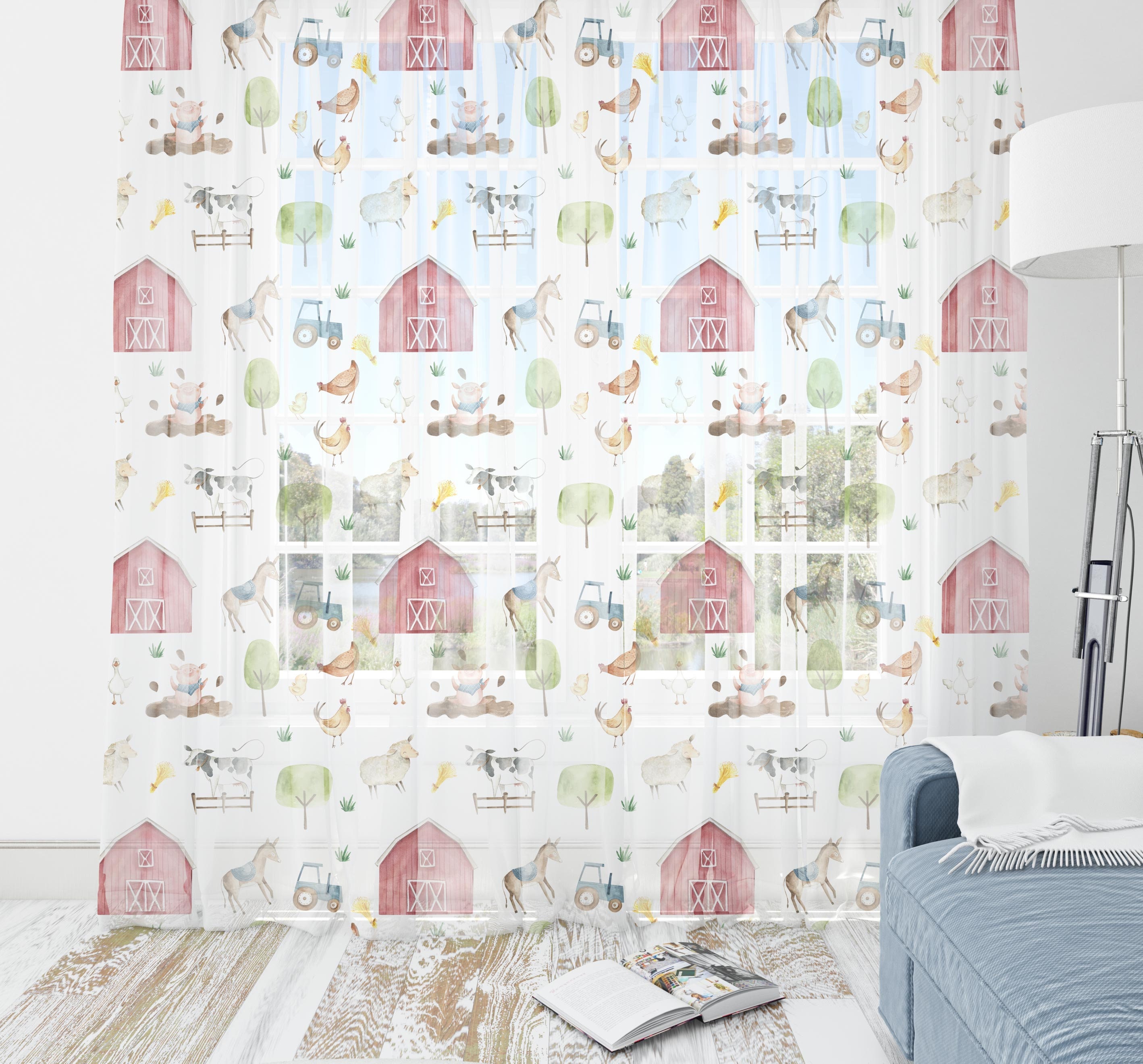 Farm Curtains Barnyard Nursery Curtains for nursery Farm Etsy