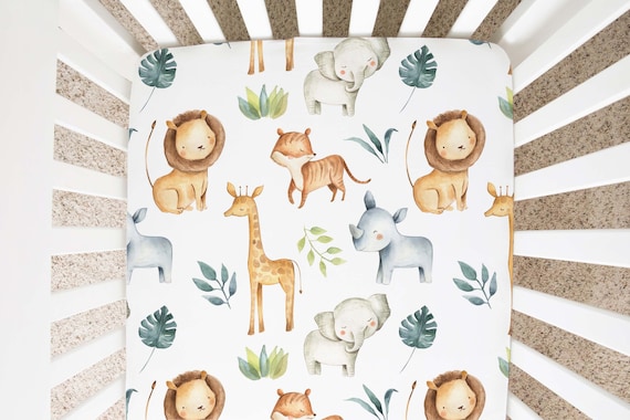 Zoo animal cheap crib bedding
