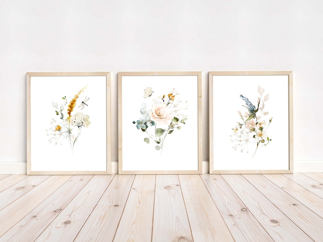 Wildflowers Nursery Wall Art, Floral Nursery Decor, Wildflowers Nursery