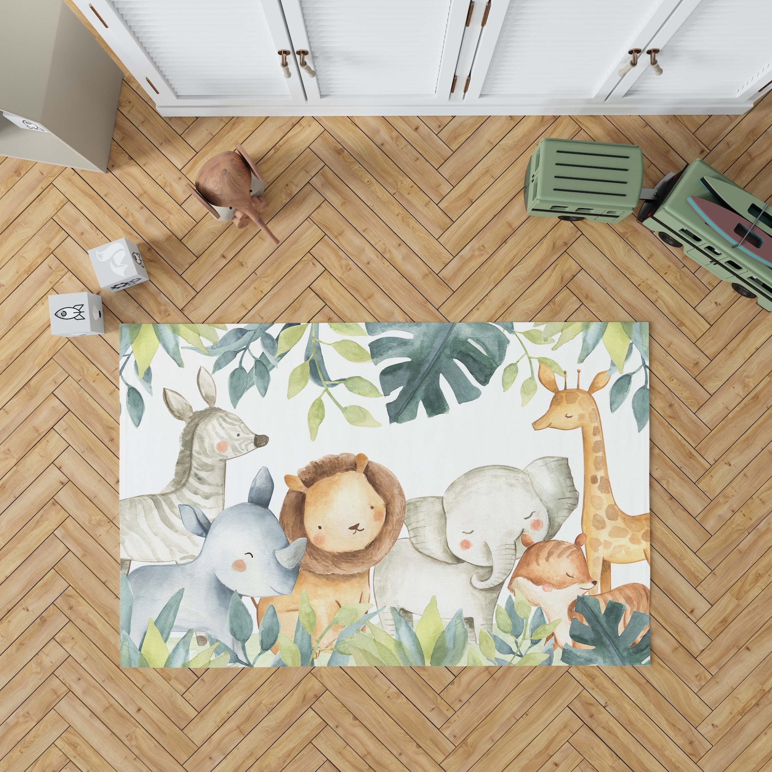 Safari Nursery Rug Jungle Nursery Rug Safari Animals Nursery Etsy