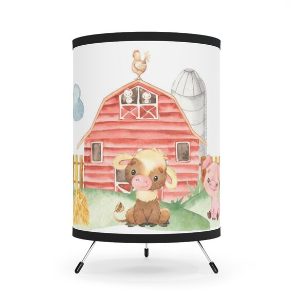Farm Table Lamp Farm Nursery Decor Farm Baby Room Decor