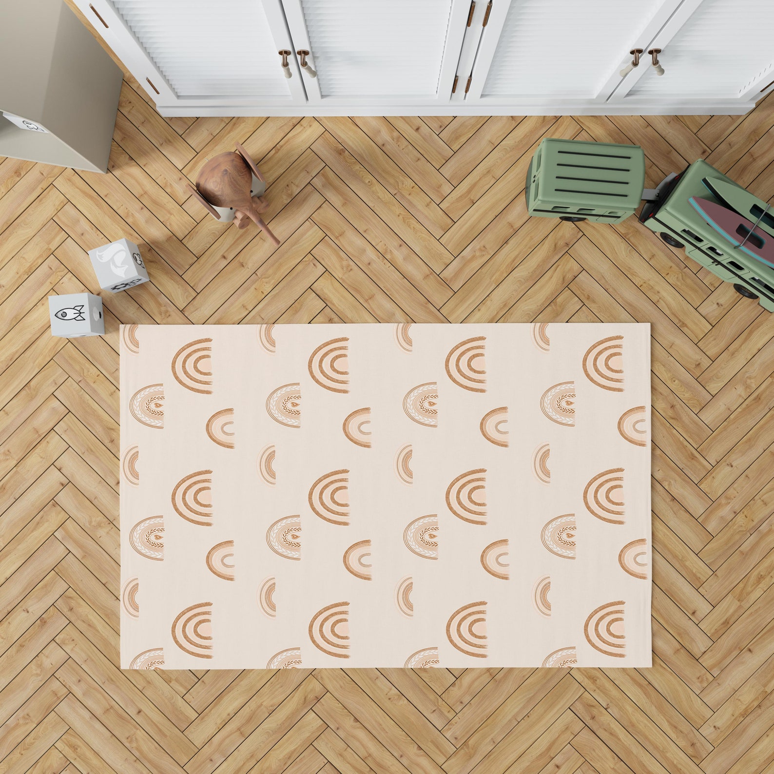 Rainbow rug nursery Boho rainbow nursery decor Gender Etsy