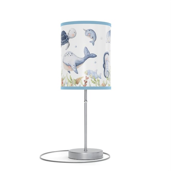 nursery decor whale nursery lamp Under the Sea Lamp, Ocean Nursery Lamp, Sea Lamp, Underwater Nursery, Boys  room Lamp, Whale Octopus Turtle table lamp, Nautical Nursery LiO