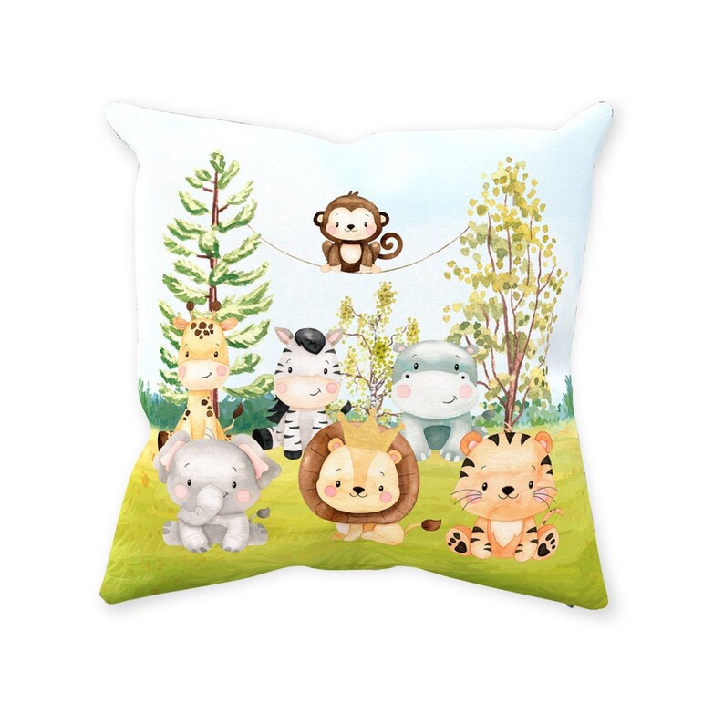 Safari Nursery Pillow Safari Throw Pillow Boys Room Pillow Etsy