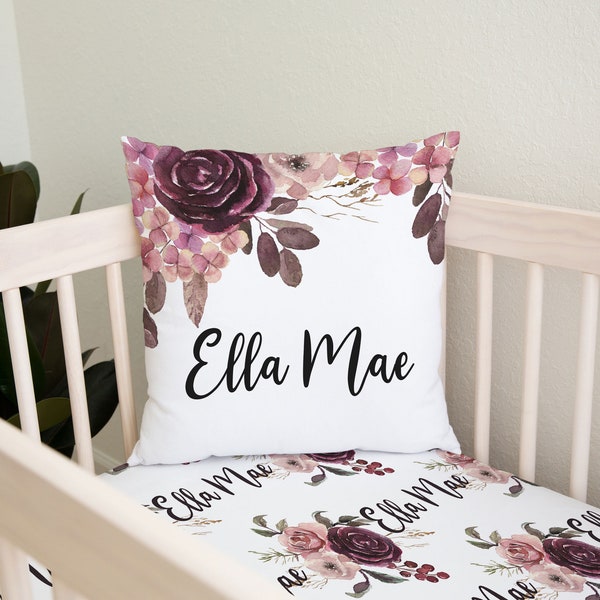 Rose Pillow Etsy