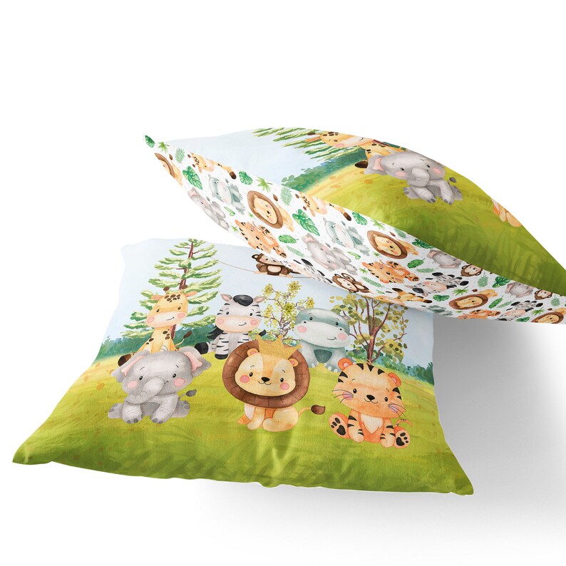 Safari Nursery Pillow Safari Throw Pillow Boys Room Pillow Etsy