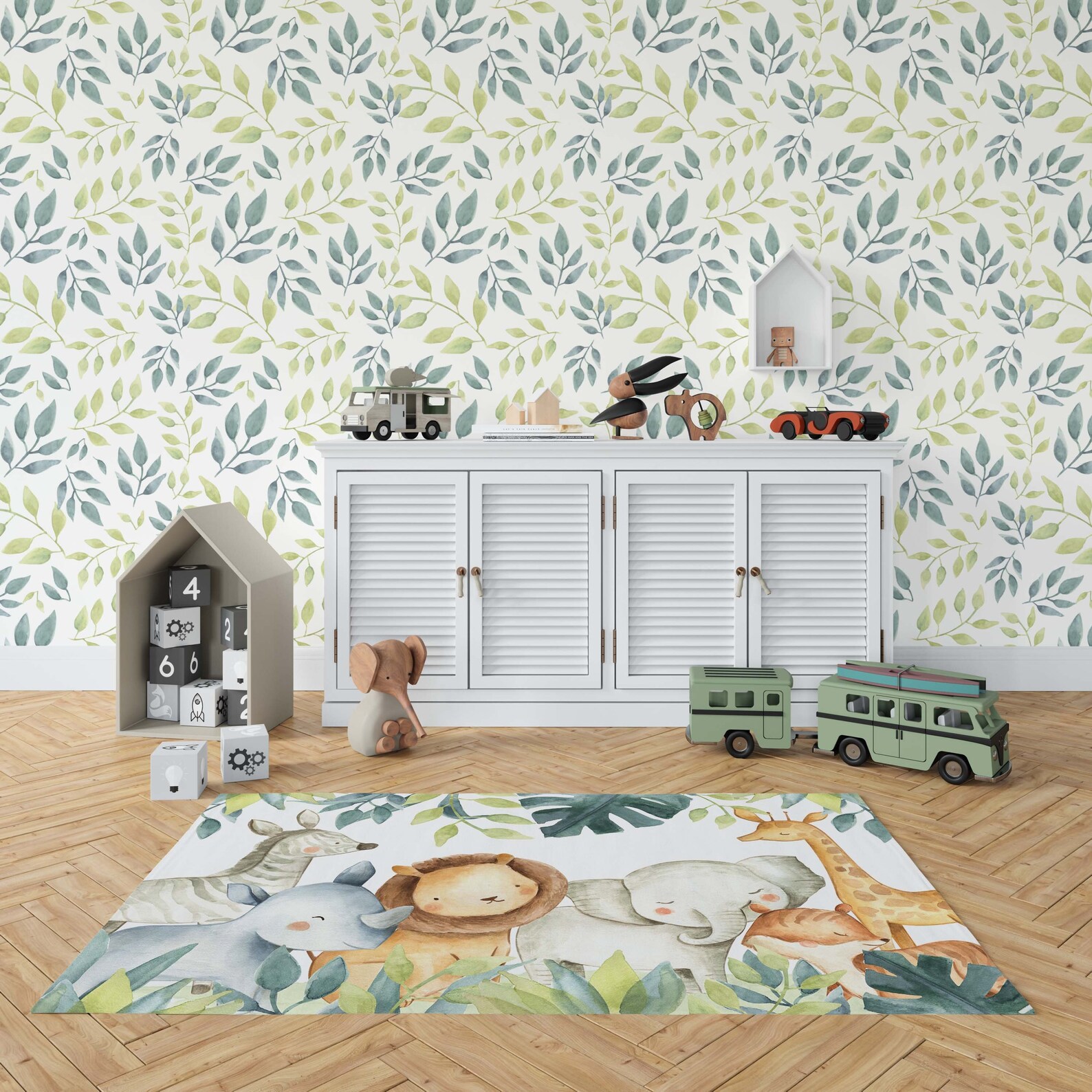 Safari Nursery Rug Jungle Nursery Rug Safari Animals Nursery Etsy