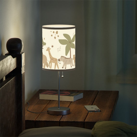 Vergadering kapitalisme inleveren Safari Animals Lamp Jungle Nursery Decor Modern Safari Table - Etsy