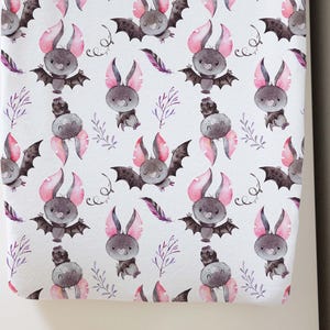 Halloween Changing Pad Cover, Spooky bat changing pad, Halloween Nursery Bedding, Halloween Diaper Pad, Halloween Baby Gif - Batty Babies