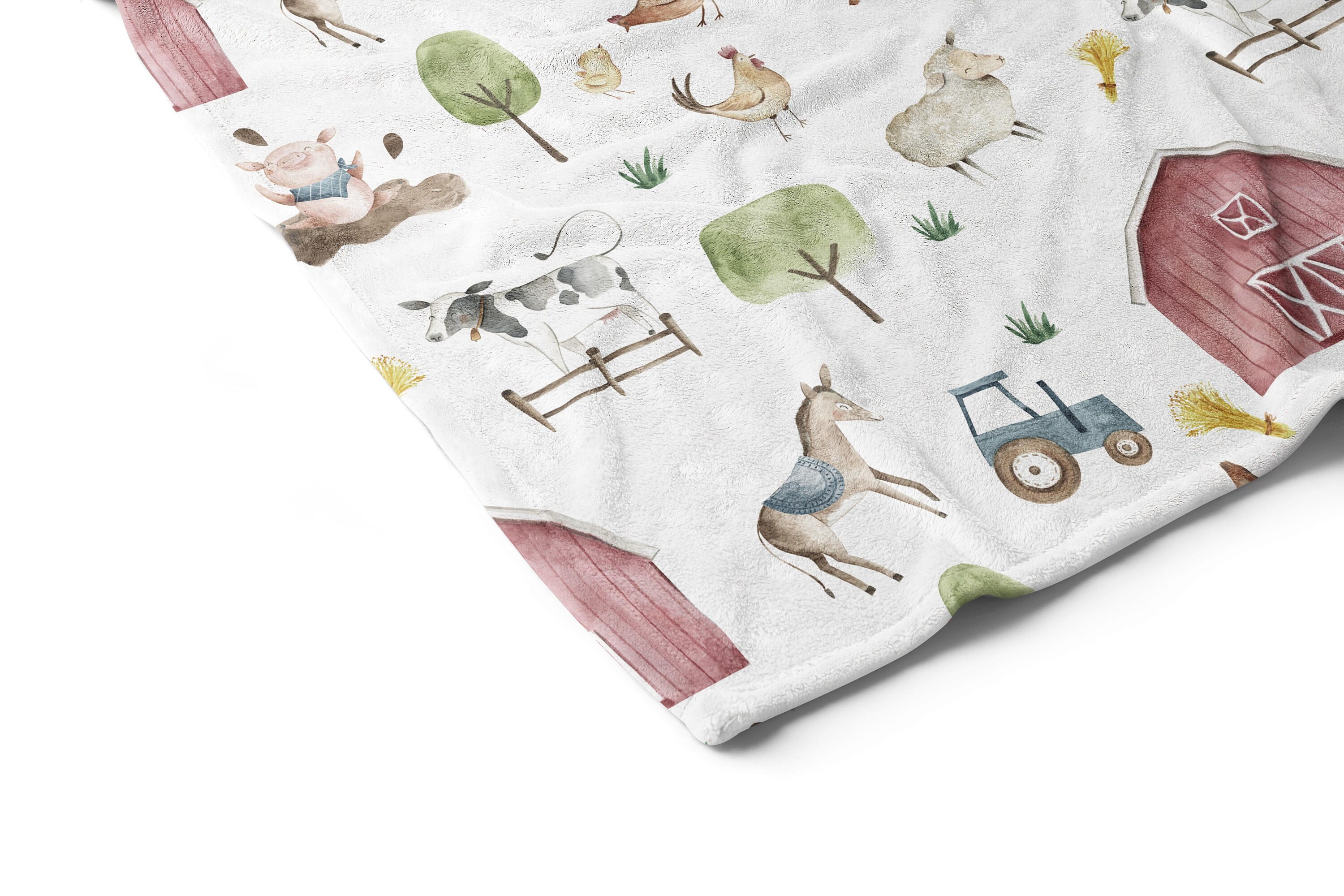 Farm baby blanket Barnyard Nursery Bedding Farm crib Etsy