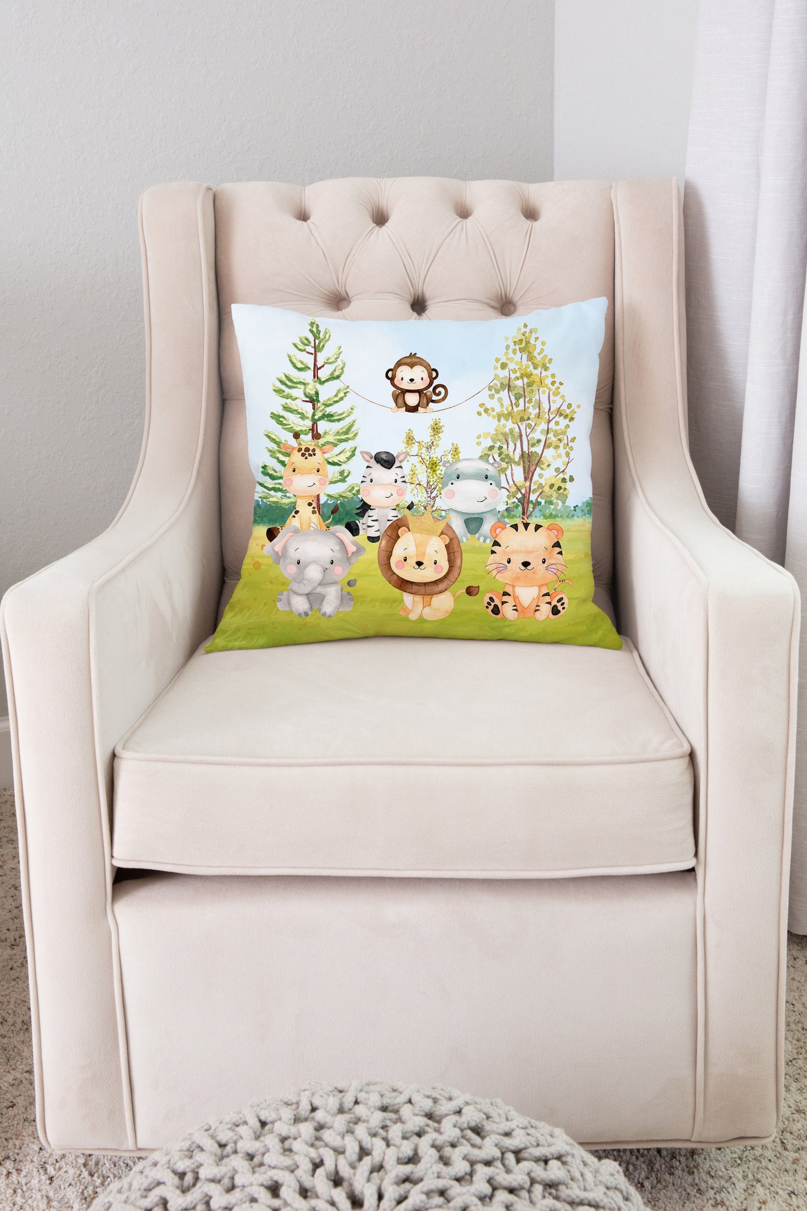 Safari Nursery Pillow Safari Throw Pillow Boys Room Pillow Etsy