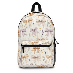 Coquette Bow Backpack, Coquette Book Bag, Girly Backpack, Kindergarten Backpack, Girls Backpack, Gifts for Kids, Back to School Girls Bag