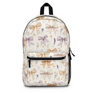 thumbnail image 2 of Cute Kawaii Backpack Floral Backpack For School Coquette Aesthetic 2 of 10