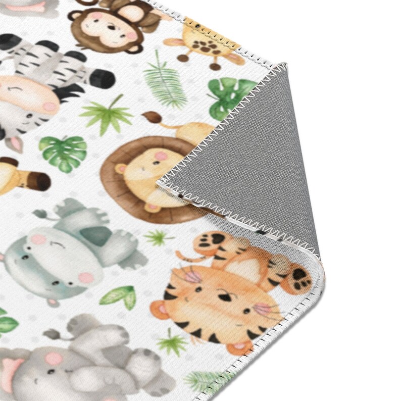 Safari Rug Nursery Jungle Baby Boy Room Decor Kids Play Room Etsy