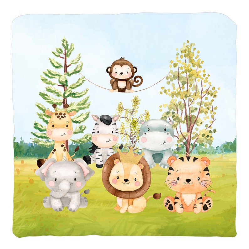 Safari Nursery Pillow Safari Throw Pillow Boys Room Pillow Etsy