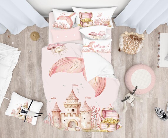 Mermaid Comforter, Under the Sea Comforter, Mermaid Girl Bedding