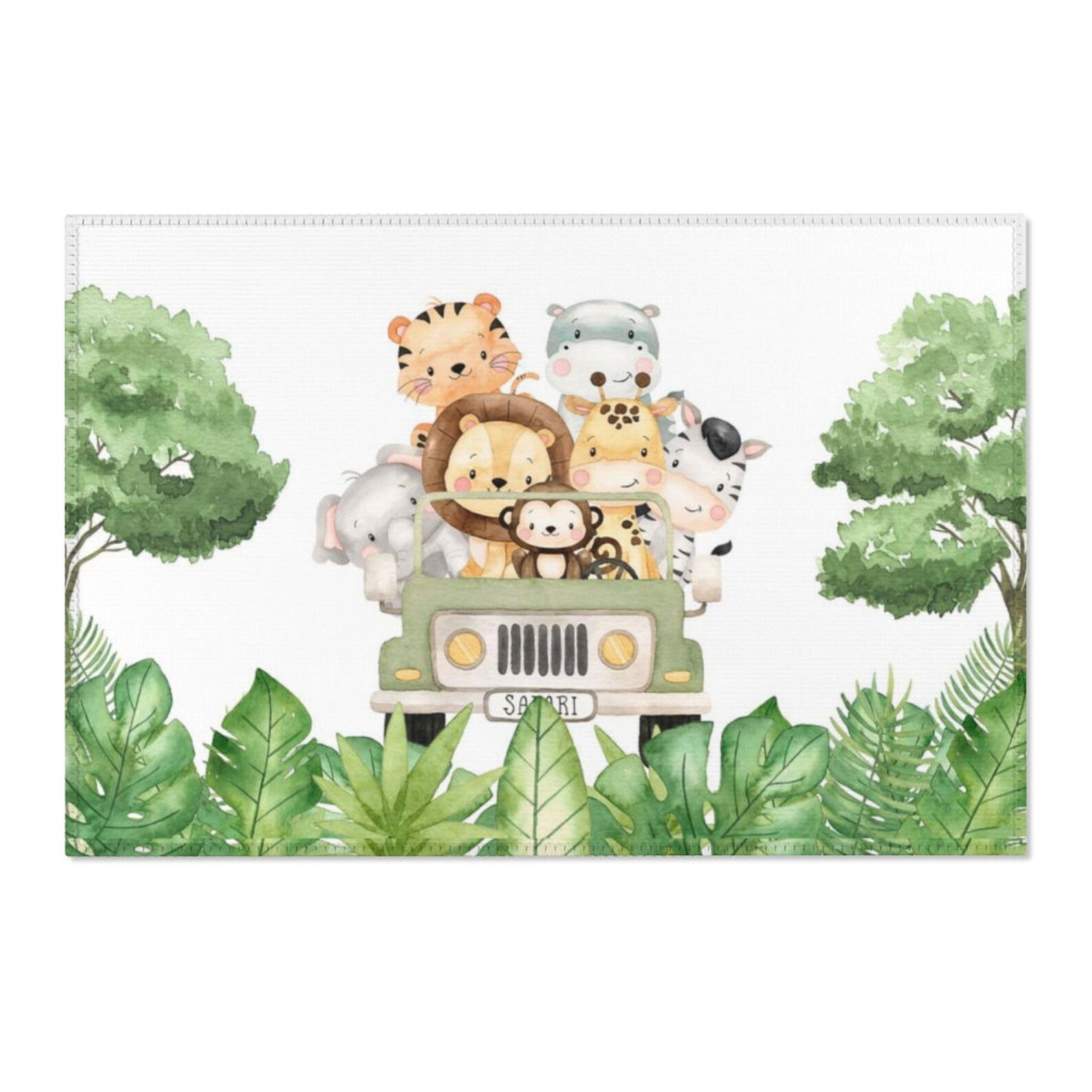 Safari Nursery Rug Jungle Nursery Rug Safari Animals Nursery Etsy