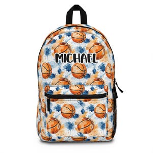 Personalized Basketball Backpack, Custom kids school bag, Toddler School backpack, Sports bag boys, Back to school gifts, Toddler backpack