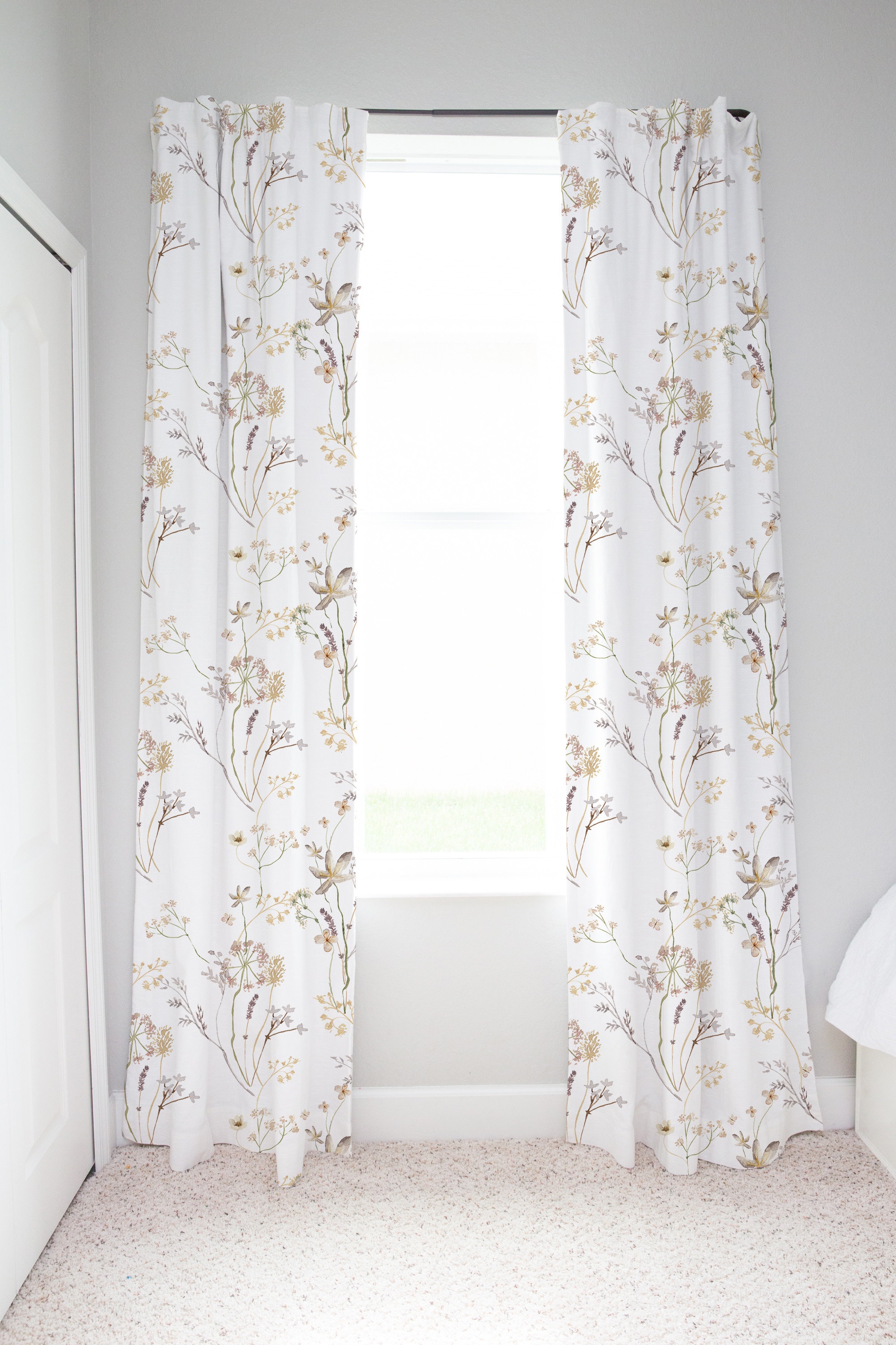 dkny botanical floral curtains