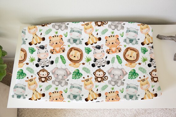 jungle changing pad cover
