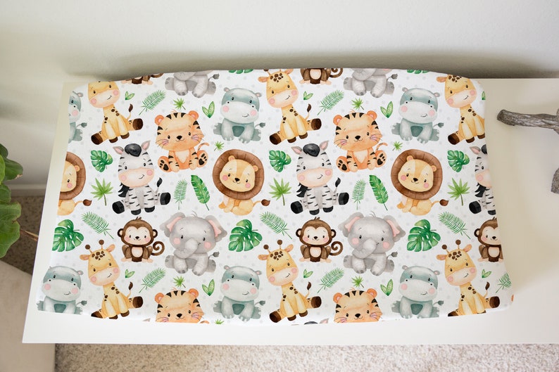 Safari Changing Pad Cover Boy Changing Pad Cover Jungle Etsy
