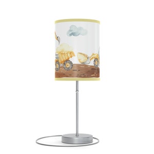 Construction Lamp, Construction nursery decor, Construction baby room decor, Excavator lamp, Kids room lamps, under construction, UC