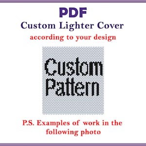 Custom Lighter Cover Peyote Beaded Lighter Peyote Pattern Lighter Cover