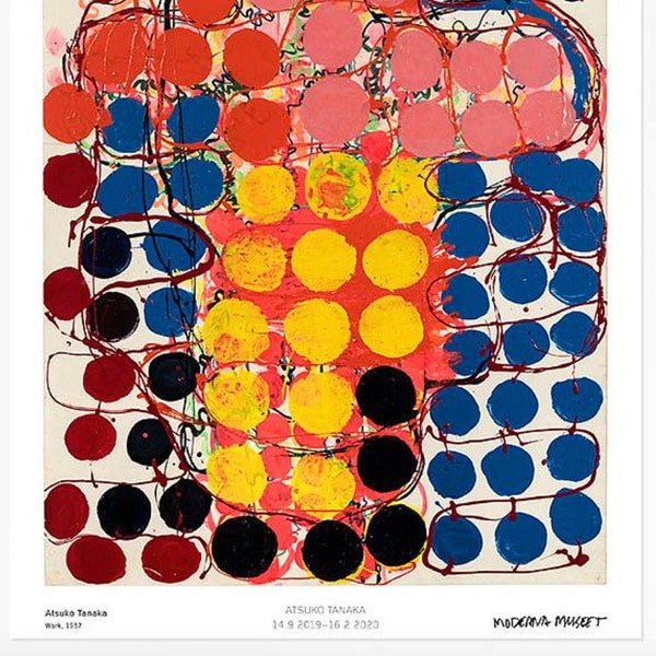 Atsuko Tanaka, Original Exhibition Museum Poster