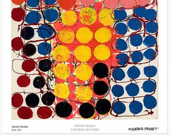 Atsuko Tanaka, cartel original de la exposición del museo