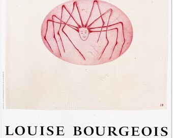 Authentic Louise Bourgeois exhibition poster - Virtues