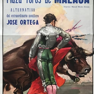 José Cros Estrems, Cartel Corrida Vintage, Cartel Original