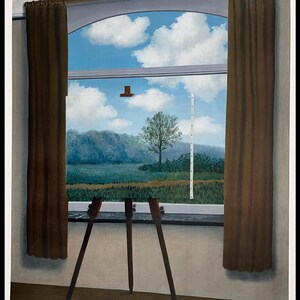 René Magritte, La condizione umana, Manifesto originale della mostra museale