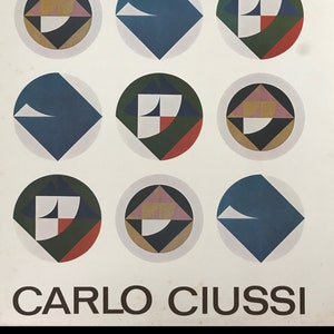 Carlo Ciussi, Cartel original de la exposición del museo