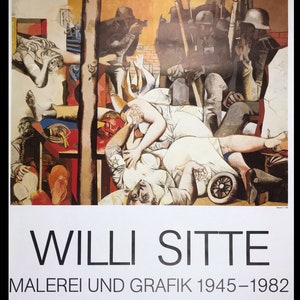 Willi Sitte, cartel original del museo de exposición