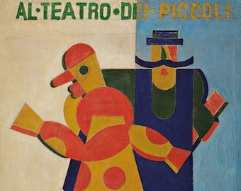Al teatro dei piccoli 1918/デペーロ/ポスター Al teatro dei piccoli 1918（フォルトゥナート デペーロ