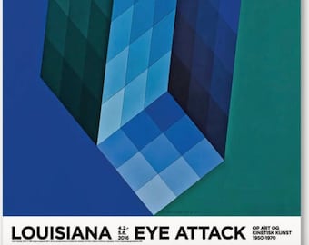 Victor Vasarely, cartel original de la exposición del museo
