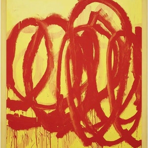 Cy Twombly, cartel original de la exposición del museo