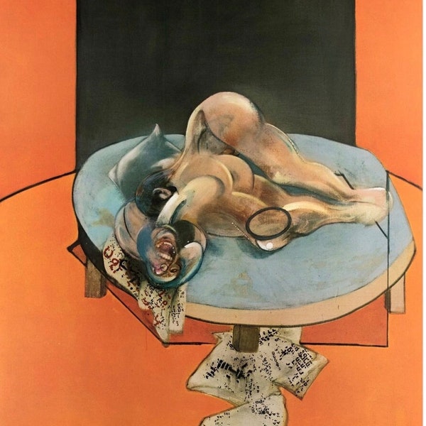 Francis Bacon, originele poster van het tentoonstellingsmuseum