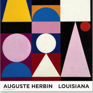 Auguste Herbin, cartel original del museo de exposición