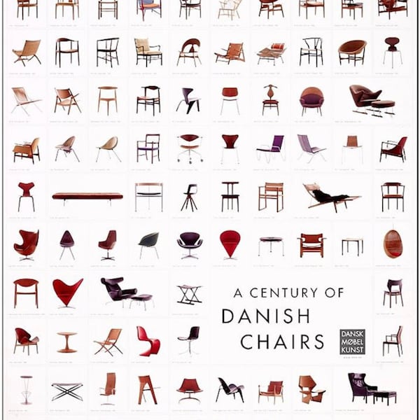 The Danish Chair Collection, Original Museum Exhibition Poster