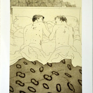 David Hockney, cartel original de la exposición del museo
