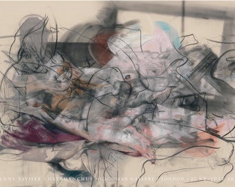 アートポスター ジェニー・サヴィル エキシビジョンポスター Jenny Saville Original Gallery Exhibition Poster Stunning