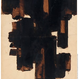 Pierre Soulages, exposición original del museo Póster