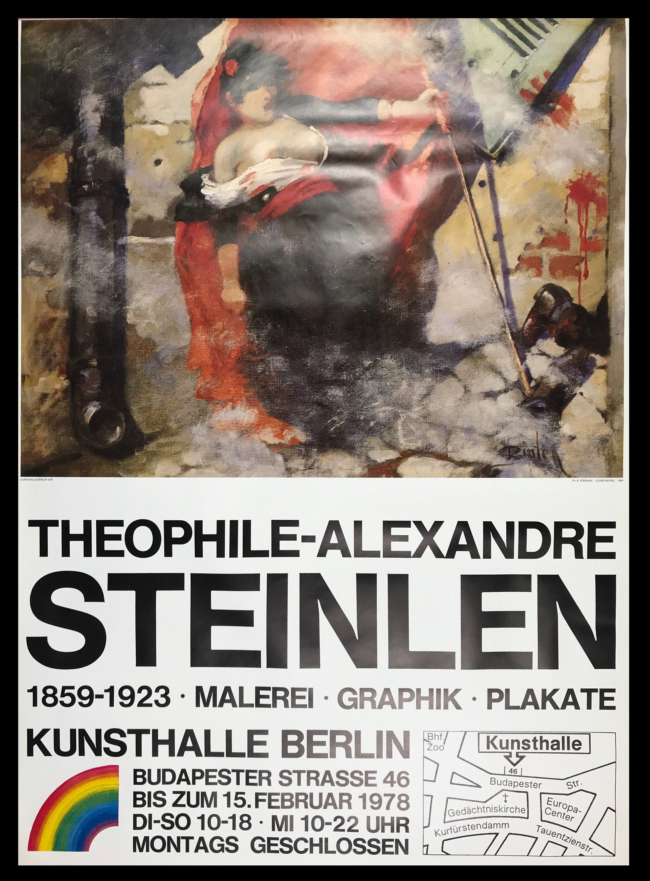 Théophile Steinlen, Louise Michel, Original Exhibition Museum Poster