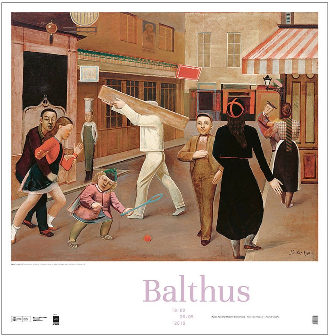 Balthus the Street Original Exhibition Museum Poster   Etsy