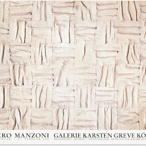 Piero Manzoni, Original Museum Exhibition Poster