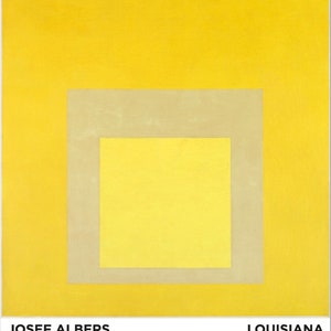 Josef Albers, cartel original de la exposición del museo