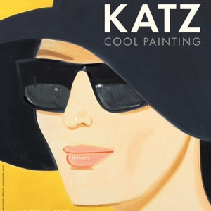 Alex Katz, Black Hat, Original Exhibition Museum Poster