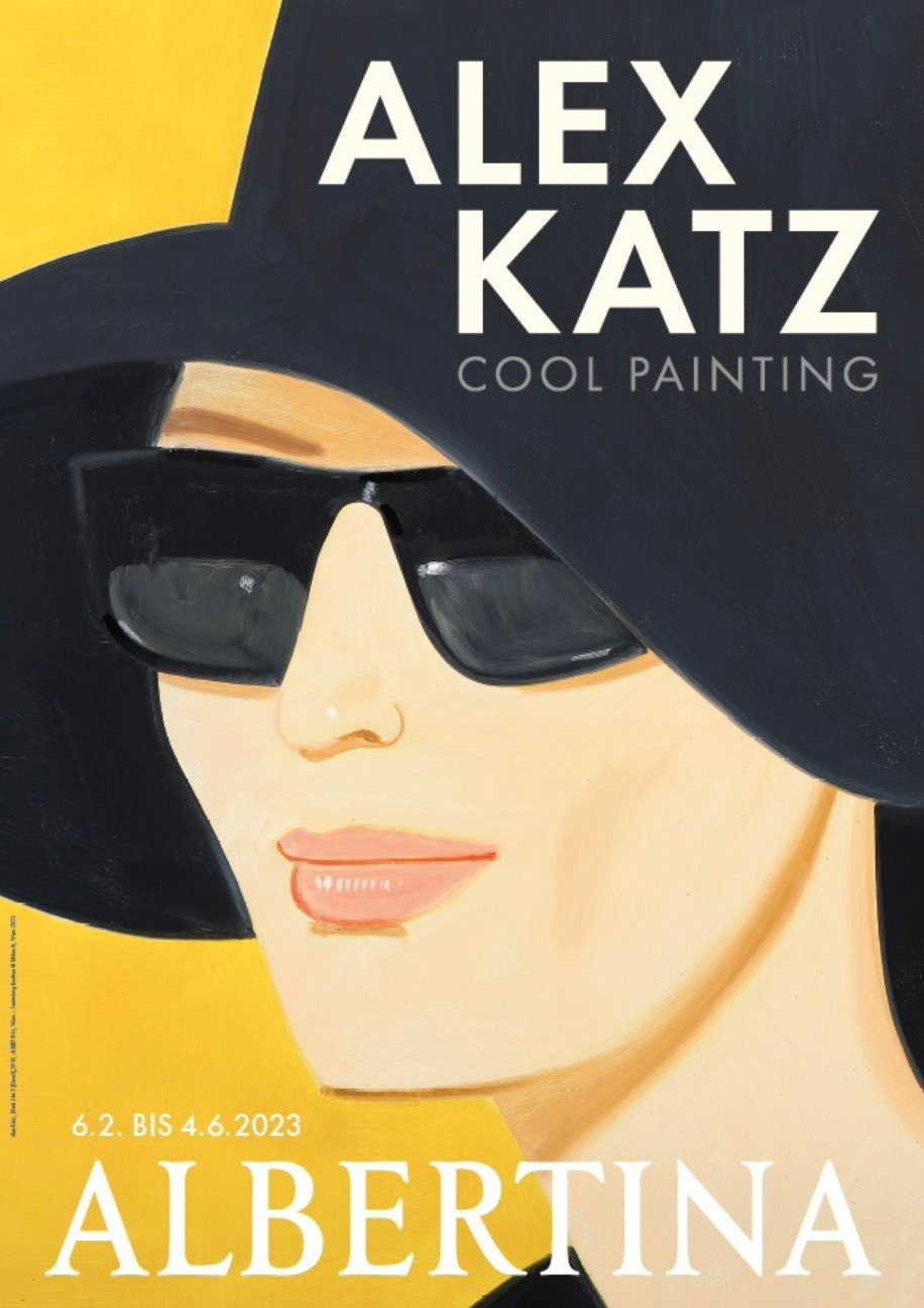 Alex Katz, Black Hat, Original Exhibition Museum Poster - Etsy